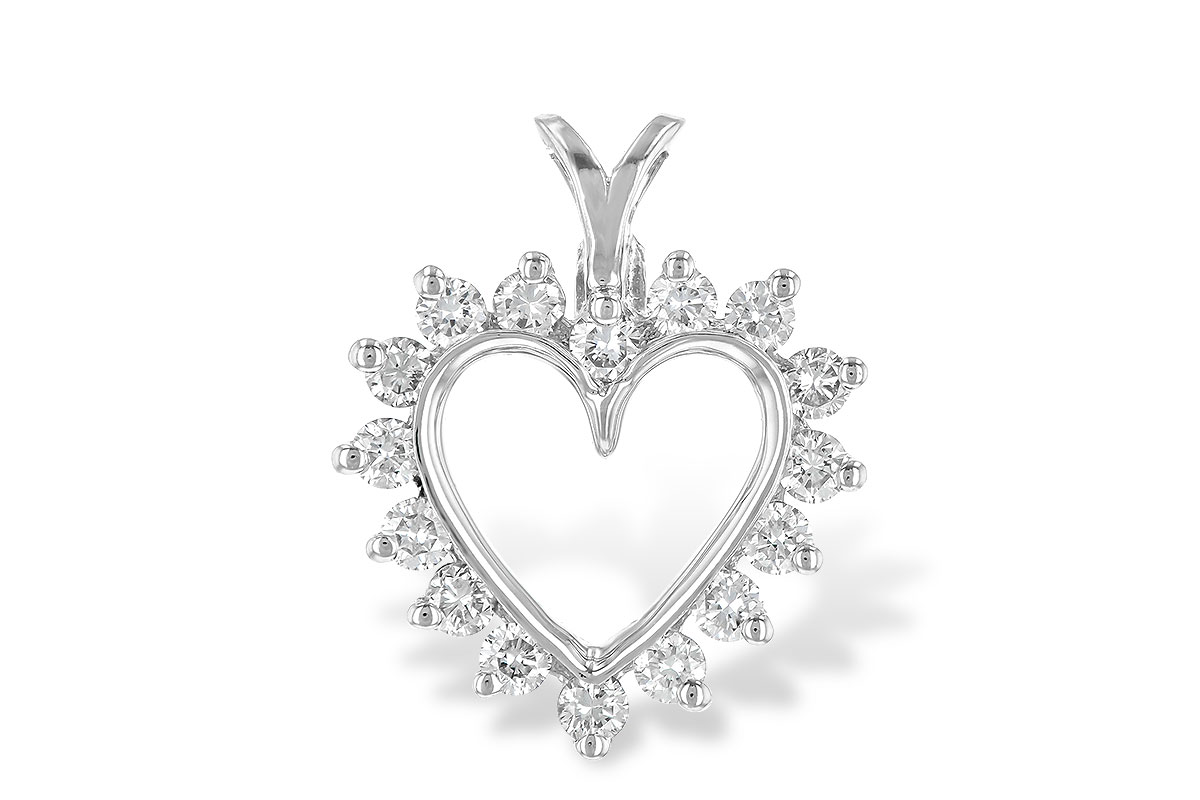 A006-94090: HEART PENDANT .45 TW