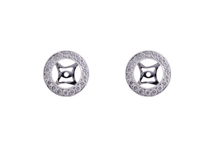 A184-24027: EARRING JACKET .32 TW (FOR 1.50-2.00 CT TW STUDS)