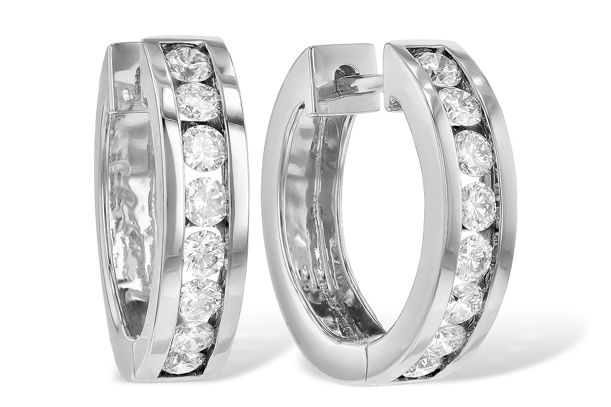 A186-03109: EARRINGS 1 CT TW