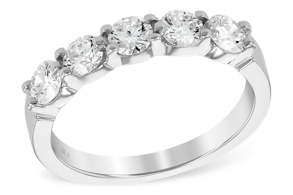 A186-04018: LDS DIA WED RG 1.00 TW (5 STONES)