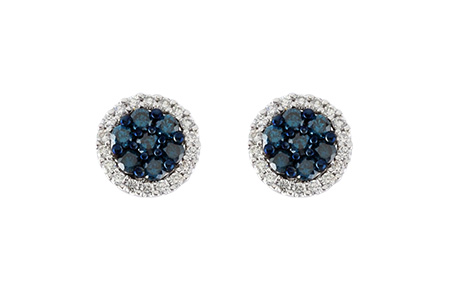 A187-86754: EARR .45 BLUE DIA .70 TW