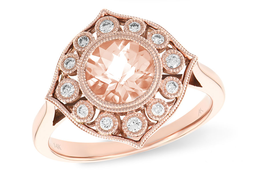A188-76754: LDS RG .90 MORGANITE 1.05 TW