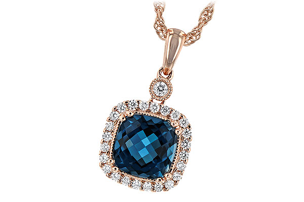 A189-64918: NECK 1.63 LONDON BLUE TOPAZ 1.80 TGW (7MM LBT)