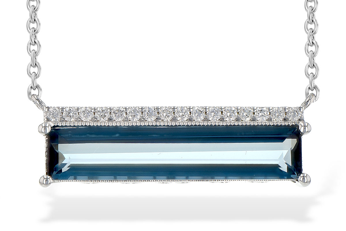 A190-60418: NECK 2.70 LONDON BLUE TOPAZ 2.80 TGW