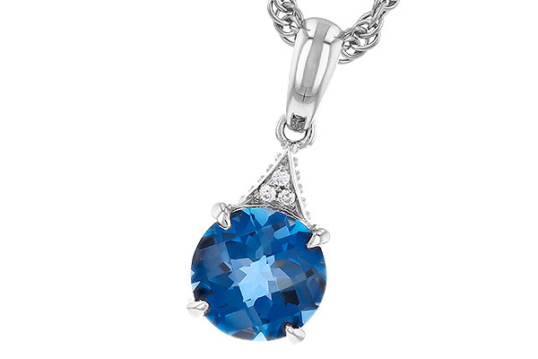 A274-23127: NECK 1.60 LONDON BLUE TOPAZ 1.61 TGW (7MM RD)