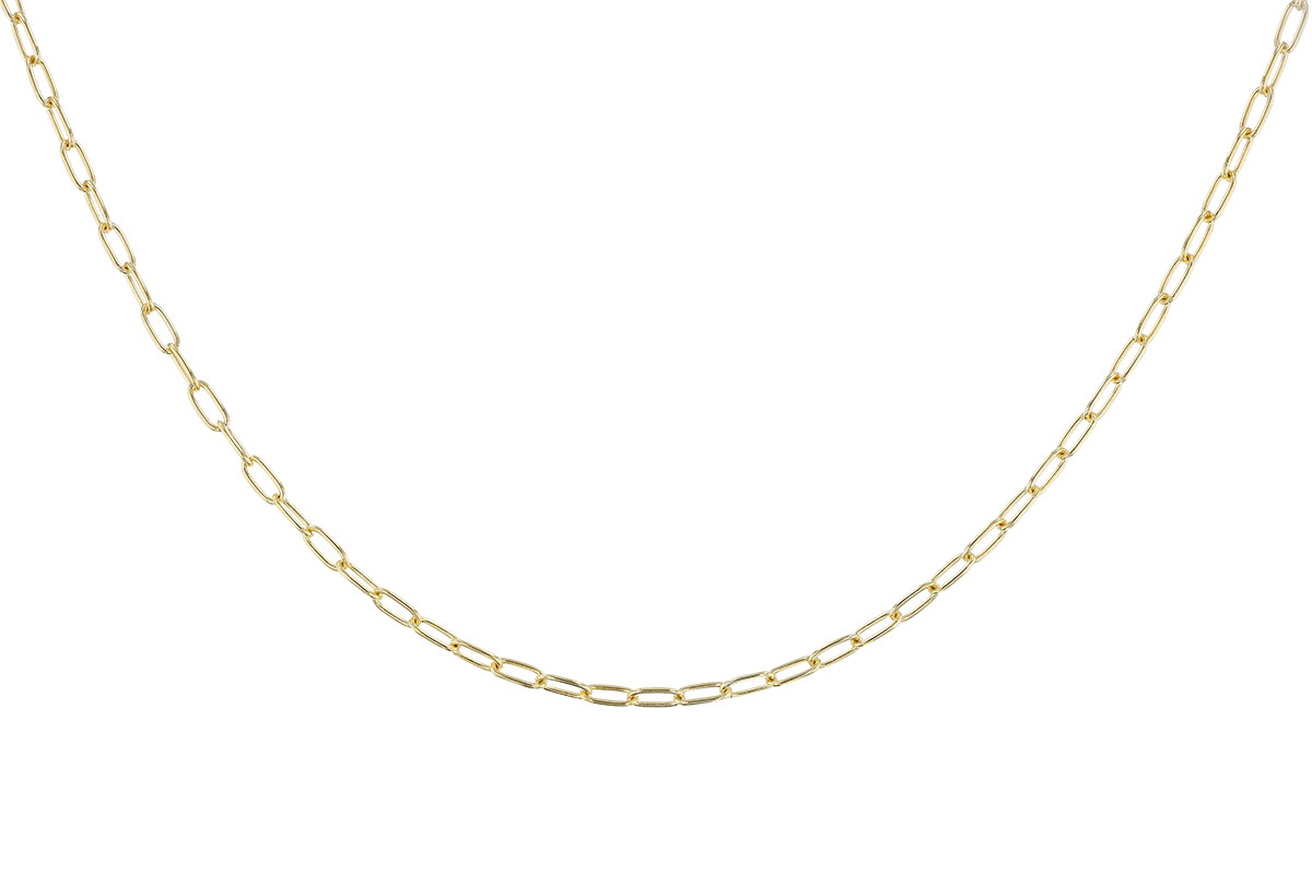 A274-24090: PAPERCLIP SM (8IN, 2.40MM, 14KT, LOBSTER CLASP)