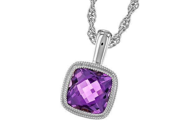 A274-24918: NECKLACE .82 AMETHYST