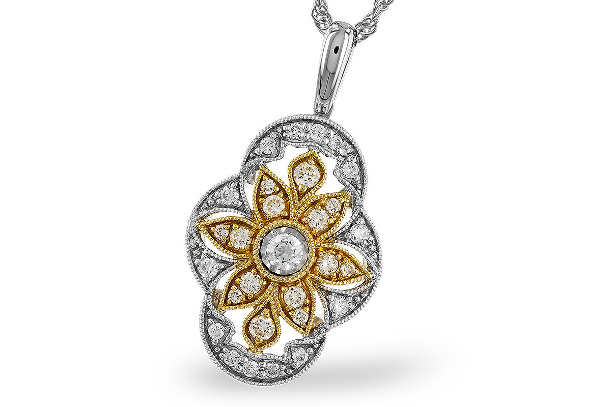 A274-24990: NECKLACE .33 TW