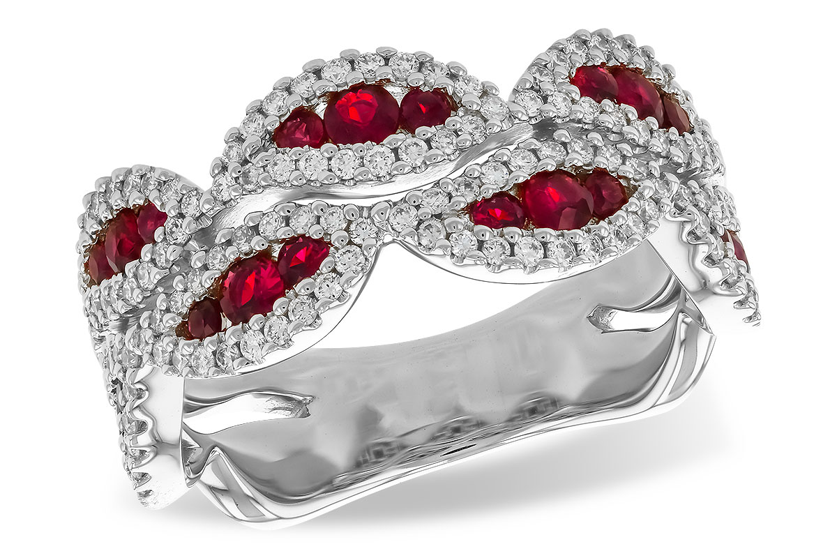 A274-26809: LDS WED RG .70 TW RUBY 1.11 TGW