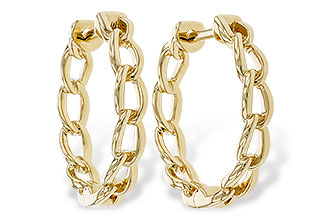 A275-10418: GOLD EARRINGS (18MM)