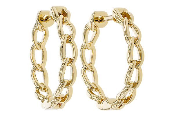 A275-10418: GOLD EARRINGS (18MM)