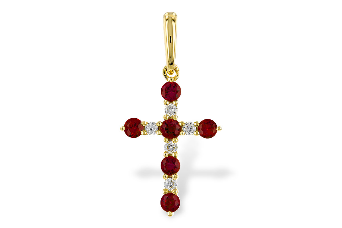 A275-11336: PENDANT .34 TW RUBY .42 TGW