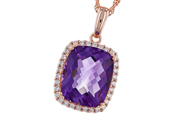 A275-12236: NECKLACE 4.57 AMETHYST 4.81 TGW (12x10MM CU)