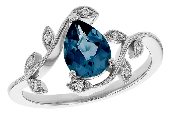 A275-13154: LDS RG 1.20 LONDON BLUE TOPAZ 1.26 TGW (8x6MM LBT)
