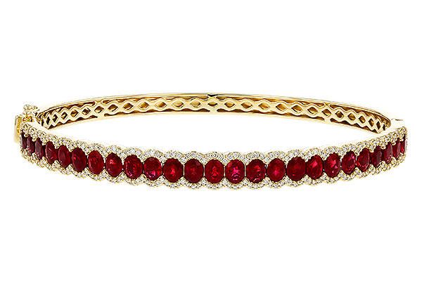 A275-16736: BANGLE 5.04 TW RUBY 5.60 TGW