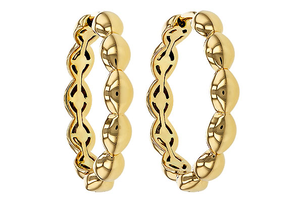 A275-16745: GOLD EARRINGS (21MM)