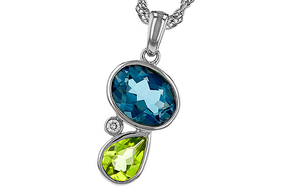 A275-17681: NECKLACE 2.43 SEMI-PREC (PER,LBT) 2.45 TGW