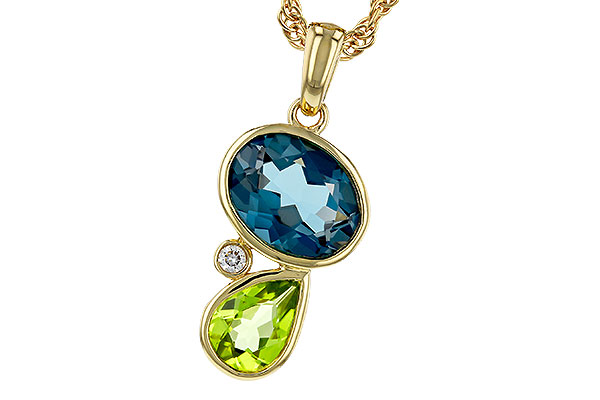 A275-17681: NECKLACE 2.43 SEMI-PREC (PER,LBT) 2.45 TGW