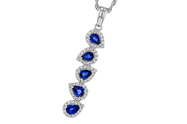 A275-17727: NECKLACE .95 TW SAPPHIRE 1.19 TGW