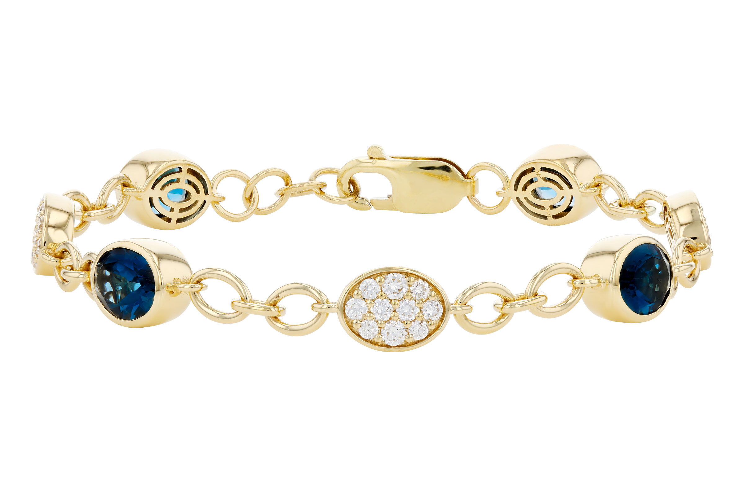 A276-03154: BRACELET 5.24 TW LONDON BLUE TOPAZ 6.00 TGW (7")