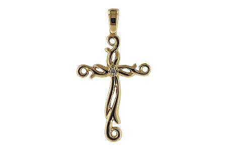 B006-94954: CROSS PENDANT .01 BR