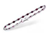 B184-26754: BRACELET 4.08 RUBY 4.55 TGW