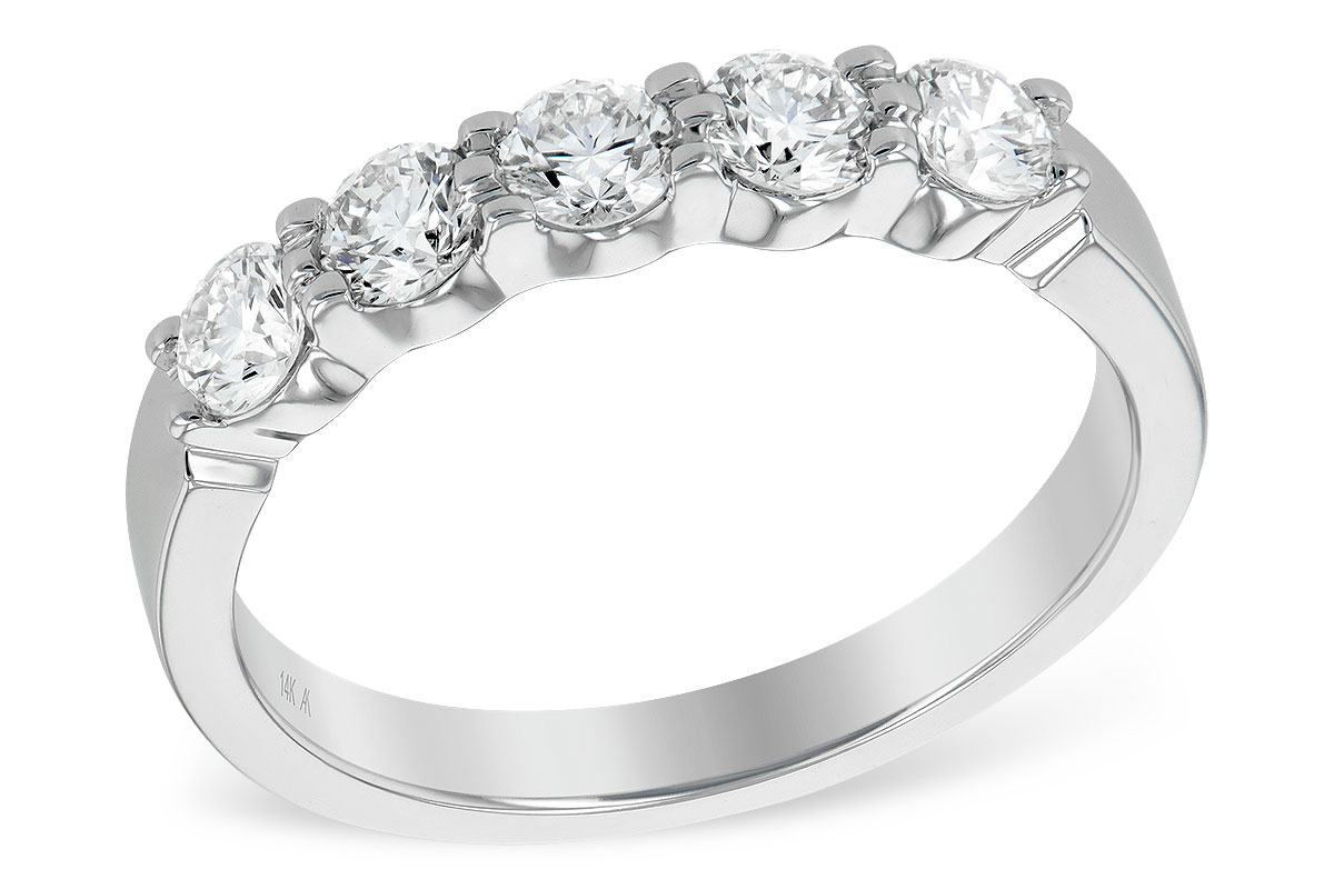 B186-98590: LDS DIA WED RG .75 TW (5 STONES)
