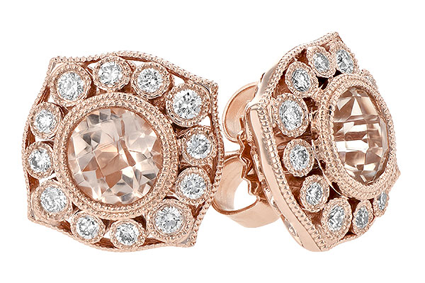 B188-76754: EARR .75 MORGANITE .98 TGW