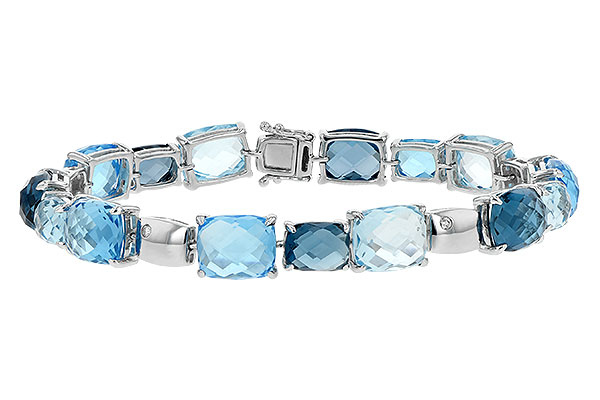 B189-66790: BRACELET 46.75 BLUE TOPAZ 46.80 TGW