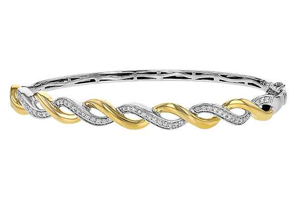 B189-68599: BANGLE BRACELET .42 TW