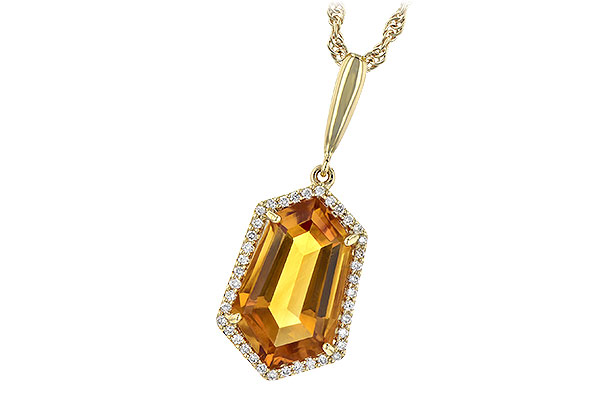 B190-55863: NECK 3.66 CITRINE 3.80 TGW