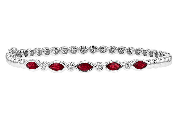 B190-62236: BANGLE 1.50 RUBY 1.63 TGW