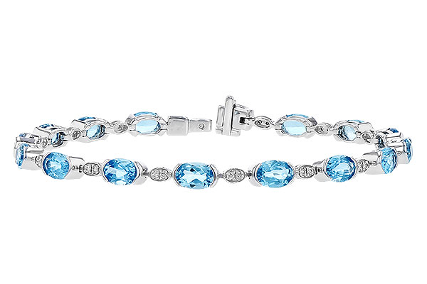 B274-18554: BRACELET 7.80 SWISS BLUE TOPAZ 7.96 TGW