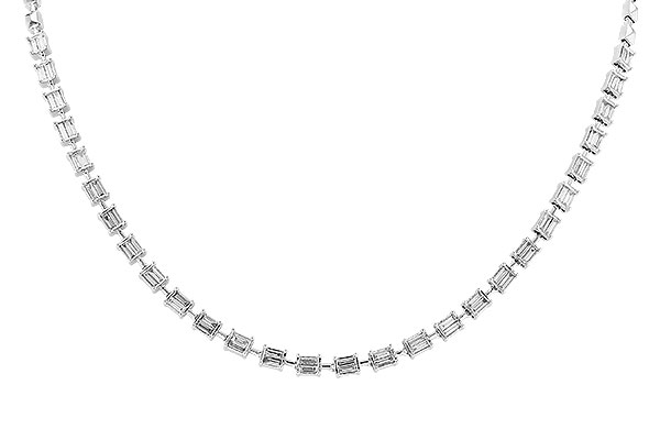 B274-22218: NECKLACE 2.02 TW BAGUETTE