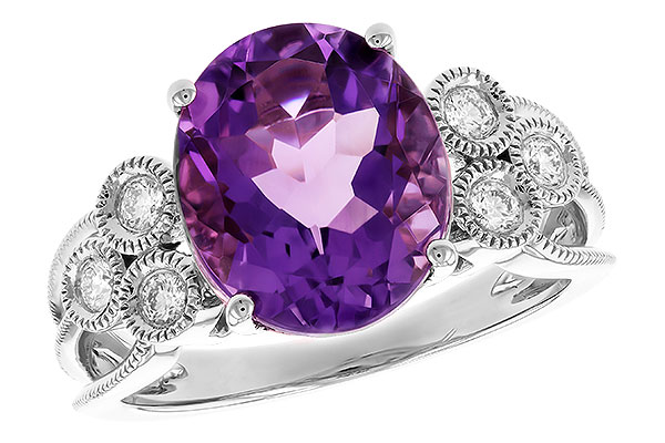 B274-23154: LDS RG 3.90 AMETHYST 4.16 TW (12x10 AMY)