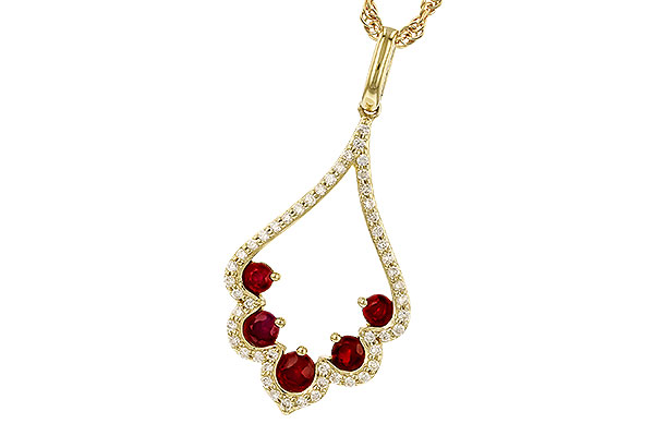 B274-26781: NECK .34 RUBY .53 TGW