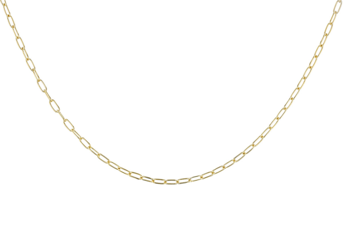 B275-09463: PAPERCLIP SM (16IN, 2.40MM, 14KT, LOBSTER CLASP)