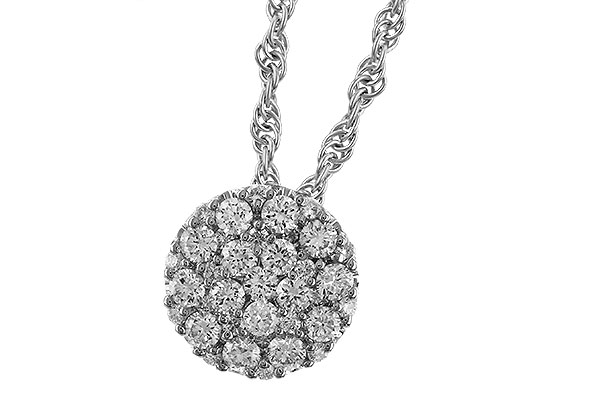 B275-12190: NECKLACE .25 TW