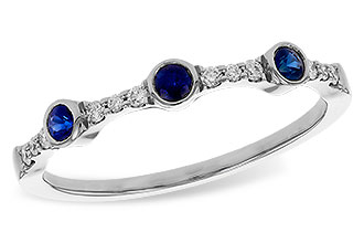 B275-12227: LDS WED RG .16 SAPPHIRE .25 TGW