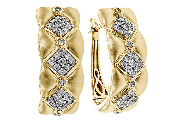 B275-13118: EARRINGS .75 TW