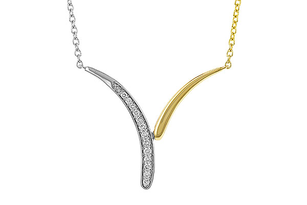 B275-14072: NECKLACE .12 TW (18")