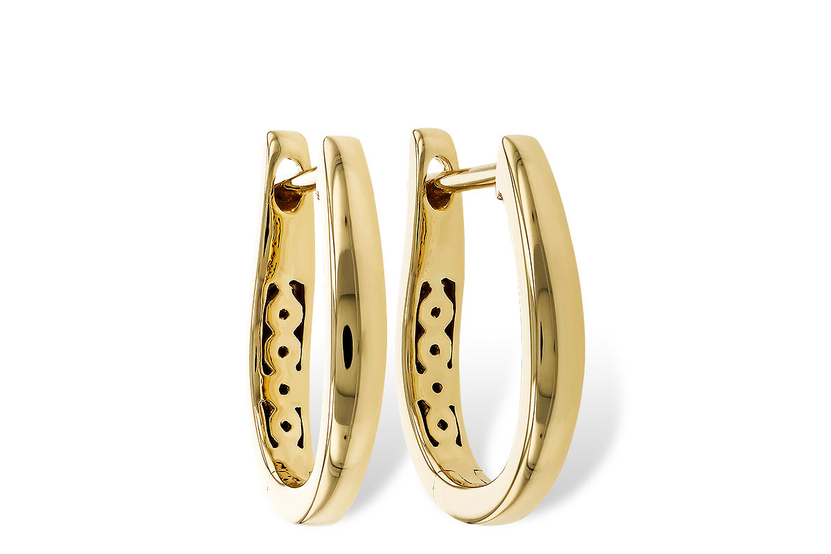 B275-14981: GOLD EARRINGS (15MM)