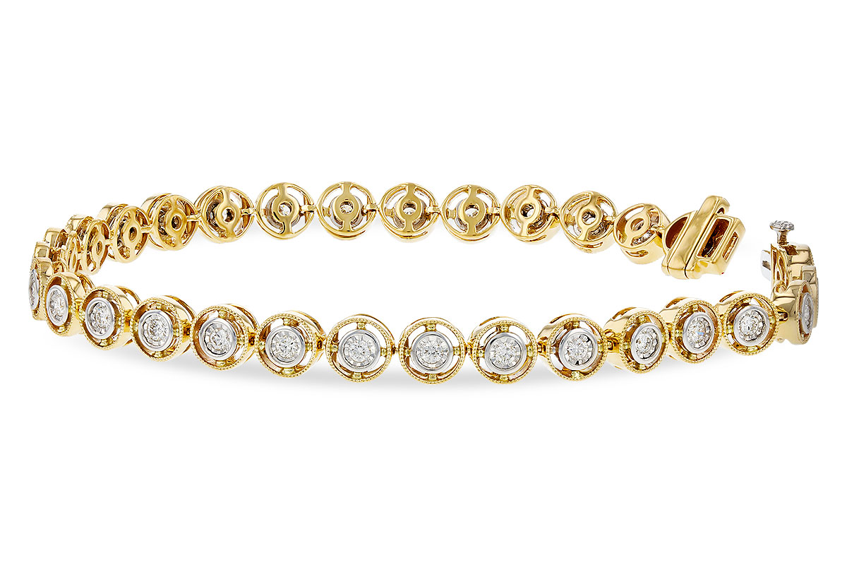 B275-15836: BRACELET .75 TW (7")