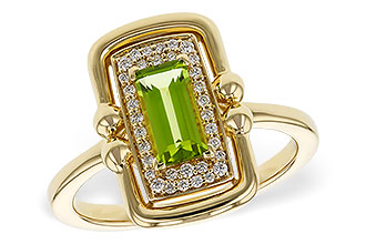 B275-17654: LDS RG .72 PERIDOT .84 TGW (8x4MM PER)