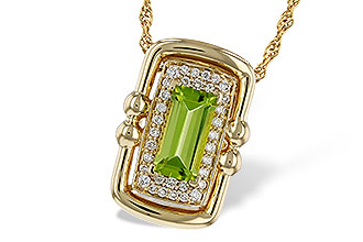 B275-17672: NECKLACE .72 PERIDOT .84 TGW (8x4MM PER)