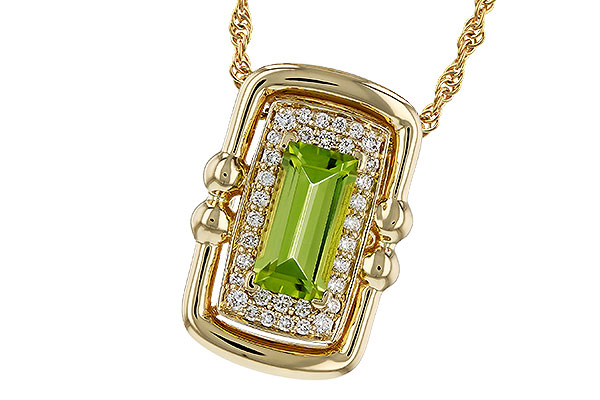B275-17672: NECKLACE .72 PERIDOT .84 TGW (8x4MM PER)
