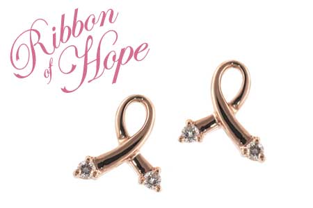 C000-63145: PINK GOLD EARRINGS .07 TW