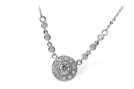 C006-07645: NECKLACE .17 BR .33 TW