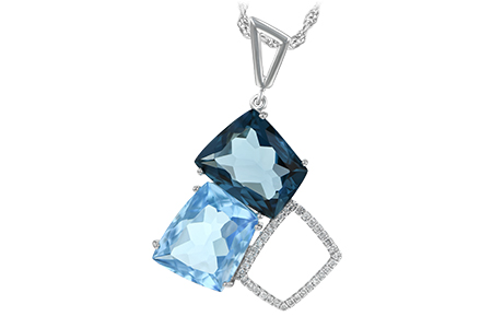 C188-79490: NECK 10.60 BLUE TOPAZ 10.73 TGW