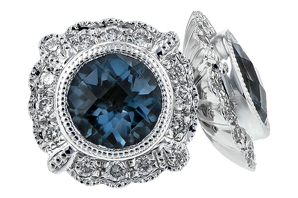 C189-65845: EARR 1.03 BLUE TOPAZ 1.17 TGW